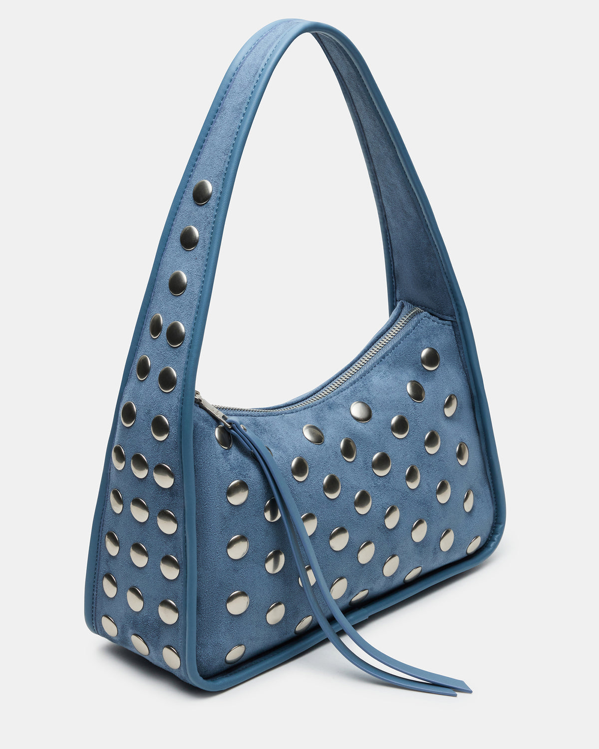 CHEYANN Bag Light Blue Hobo Dome-Studded Shoulder Strap Women's Handbag | Steve Madden Trusted