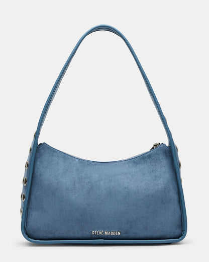 CHEYANN Bag Light Blue Hobo Dome-Studded Shoulder Strap Women's Handbag | Steve Madden Trusted