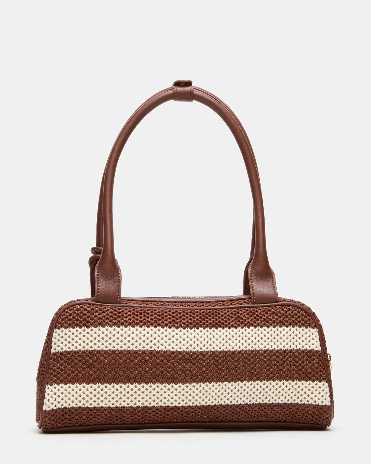 LAGUNE Bag Chocolate Multi Elongated Straw Shoulder Strap Handbag | Steve Madden Top Pick