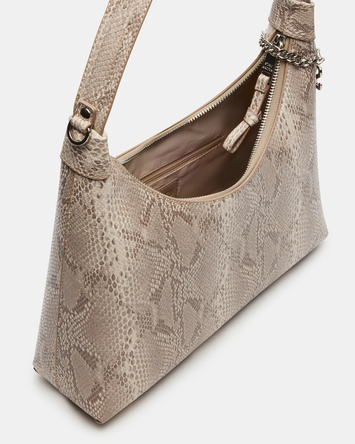 AMARI Bag Sand Snake Shoulder Strap Handbag | Steve Madden Trusted