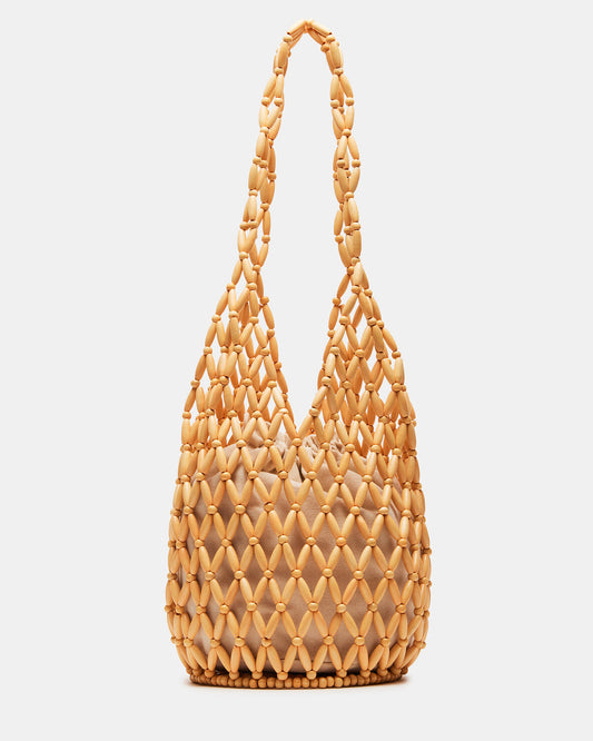 FIJI Natural Women's Beaded Shoulder Bag | Steve Madden Hot Sale