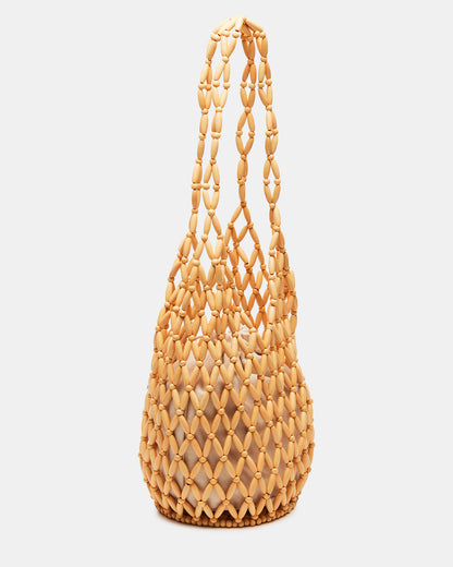 FIJI Natural Women's Beaded Shoulder Bag | Steve Madden Hot Sale