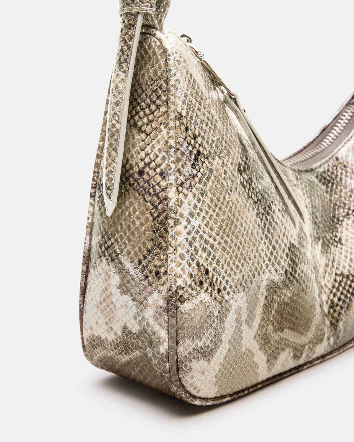 SMITH Bag Silver Snake Asymmetric Shoulder Handbag | Steve Madden Value
