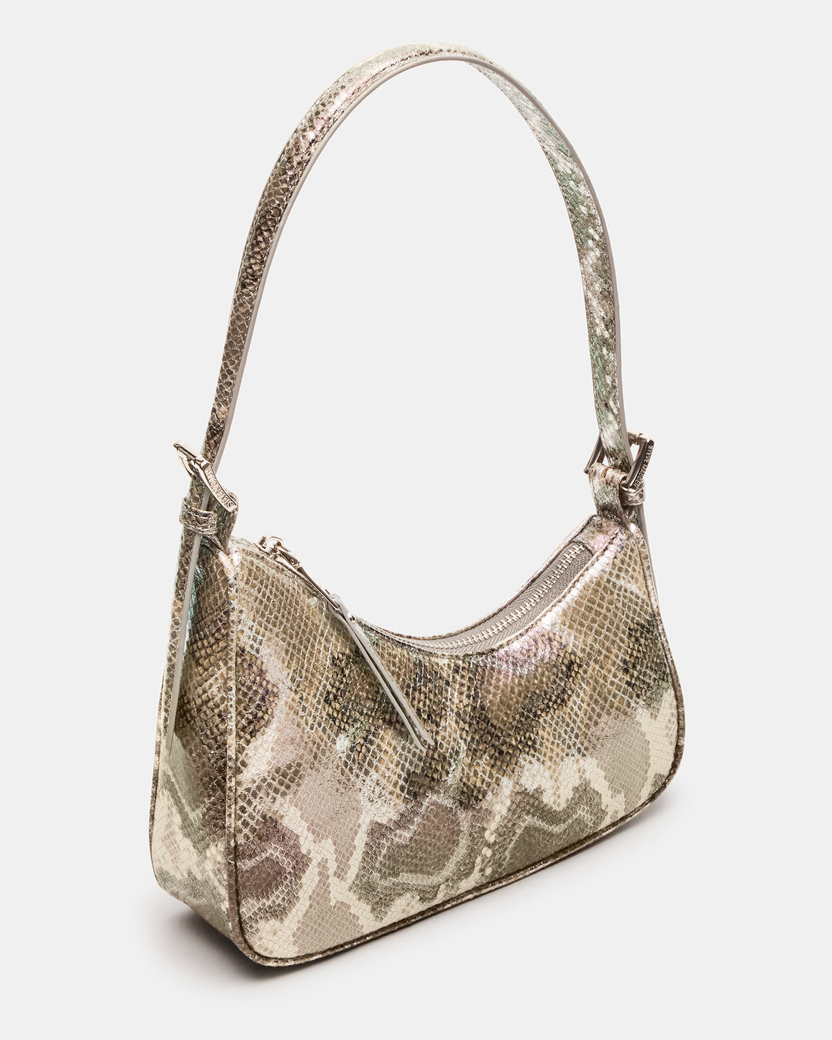 SMITH Bag Silver Snake Asymmetric Shoulder Handbag | Steve Madden Value