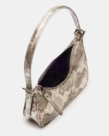 SMITH Bag Silver Snake Asymmetric Shoulder Handbag | Steve Madden Value