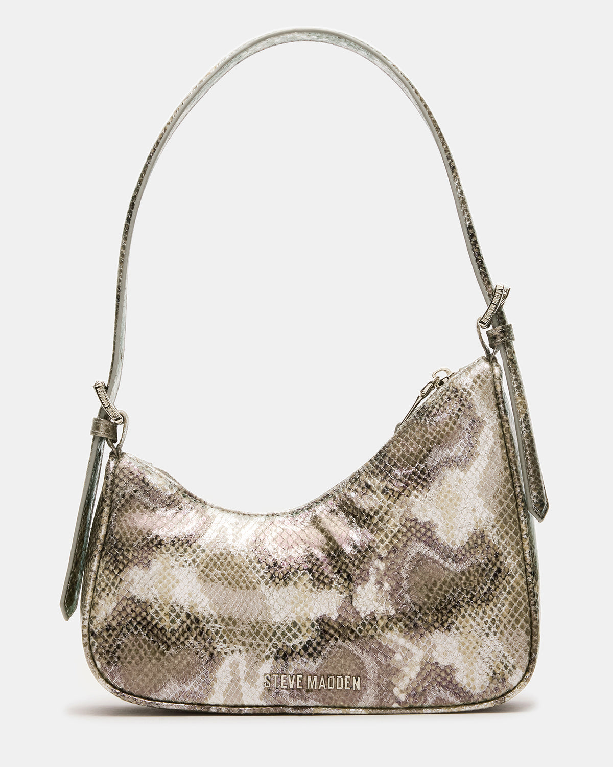 SMITH Bag Silver Snake Asymmetric Shoulder Handbag | Steve Madden Value