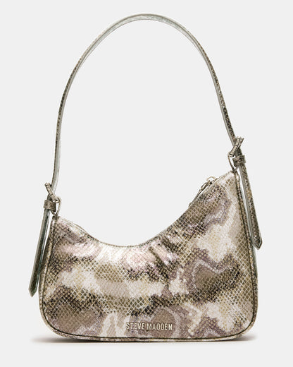 SMITH Bag Silver Snake Asymmetric Shoulder Handbag | Steve Madden Value