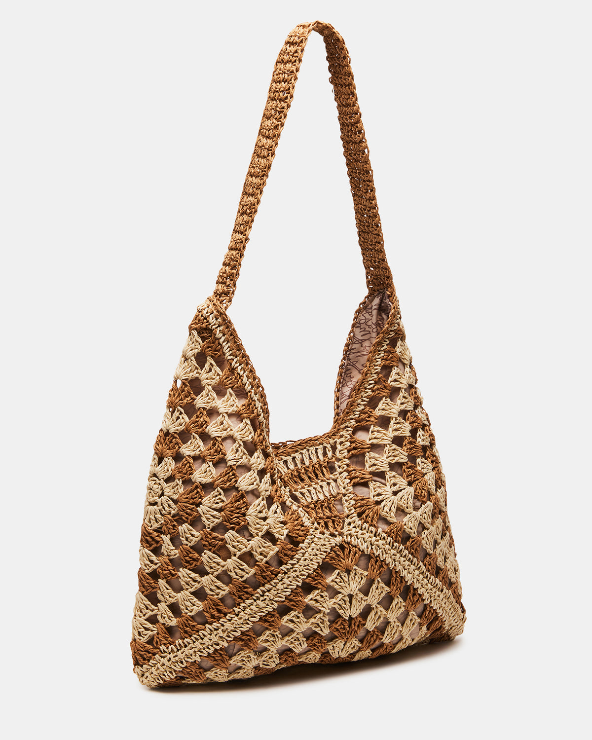 BORA Natural Multi Women's Raffia Hobo Shoulder Bag | Steve Madden Sale