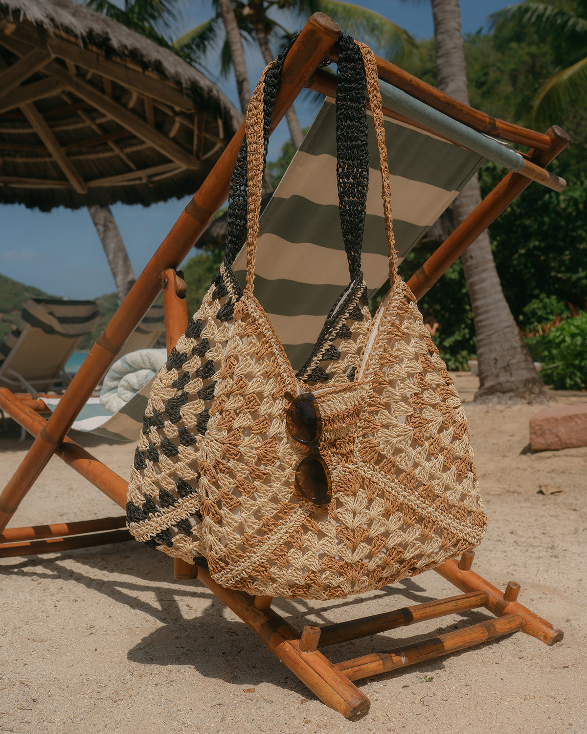 BORA Natural Multi Women's Raffia Hobo Shoulder Bag | Steve Madden Sale