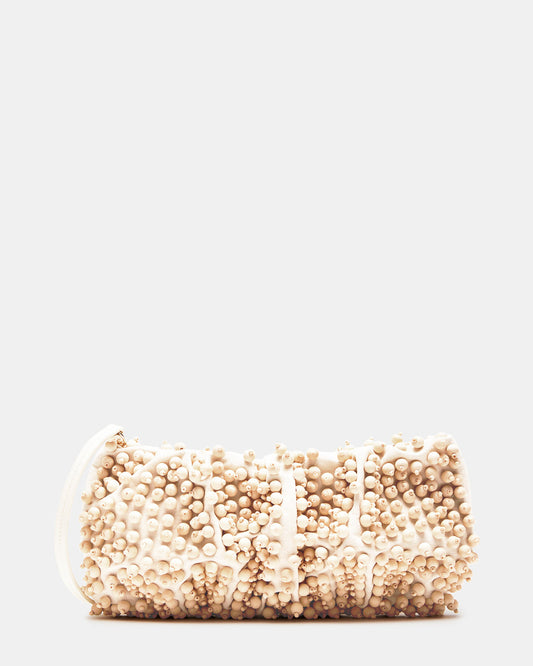 TIKI Natural Women's Beaded Clutch | Steve Madden Customer Favorite
