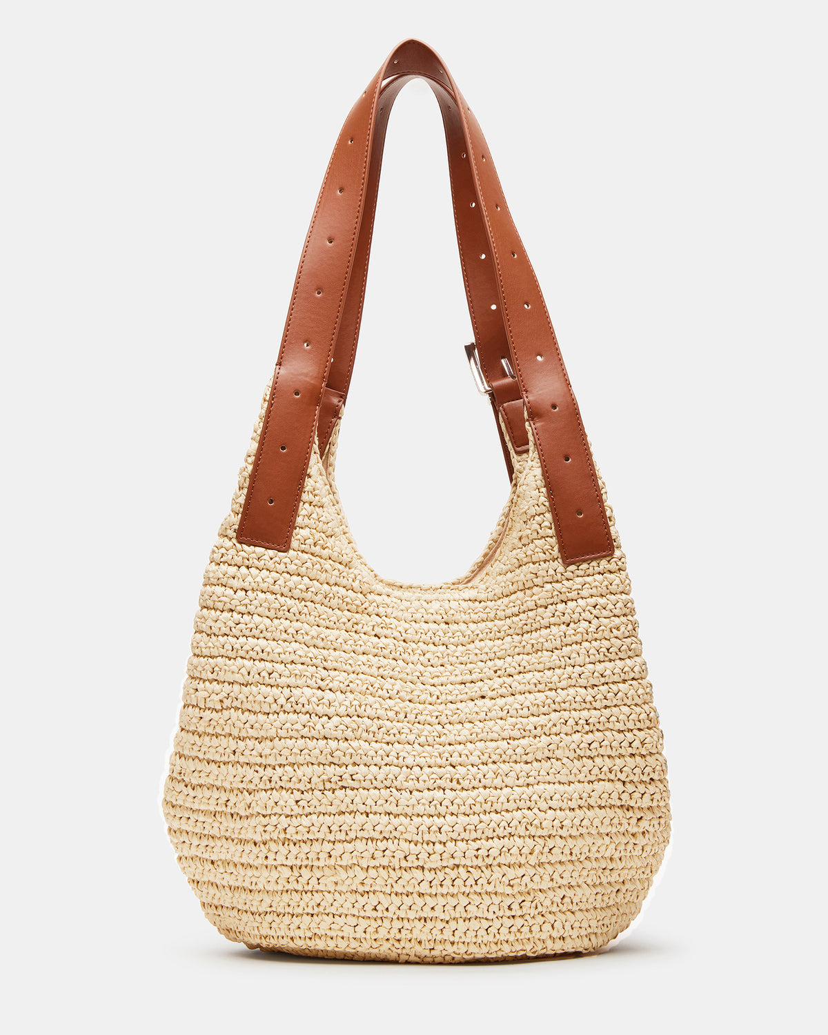 HIPPEE Cognac Multi Women's Belt Tip Buckle Shoulder Strap Bag | Steve Madden Featured