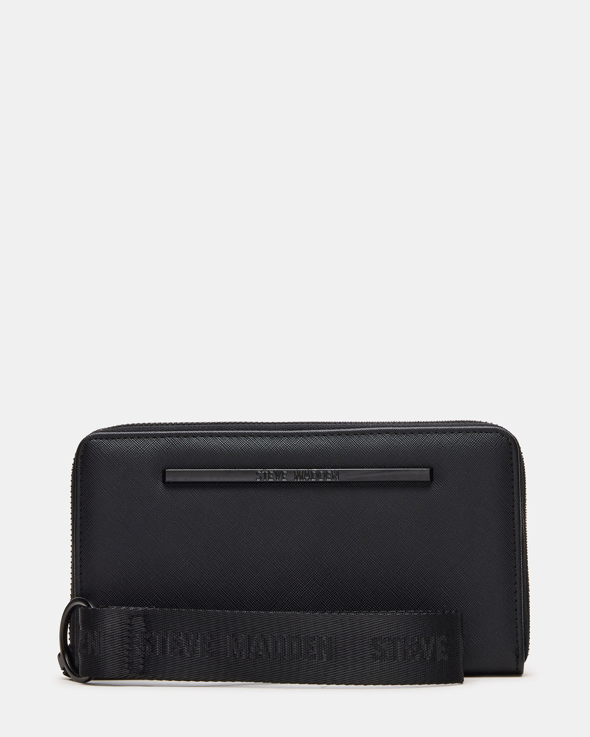 ZIP Wallet Black Zipper Cloure Wristlet Wallet | Steve Madden Smart Buy