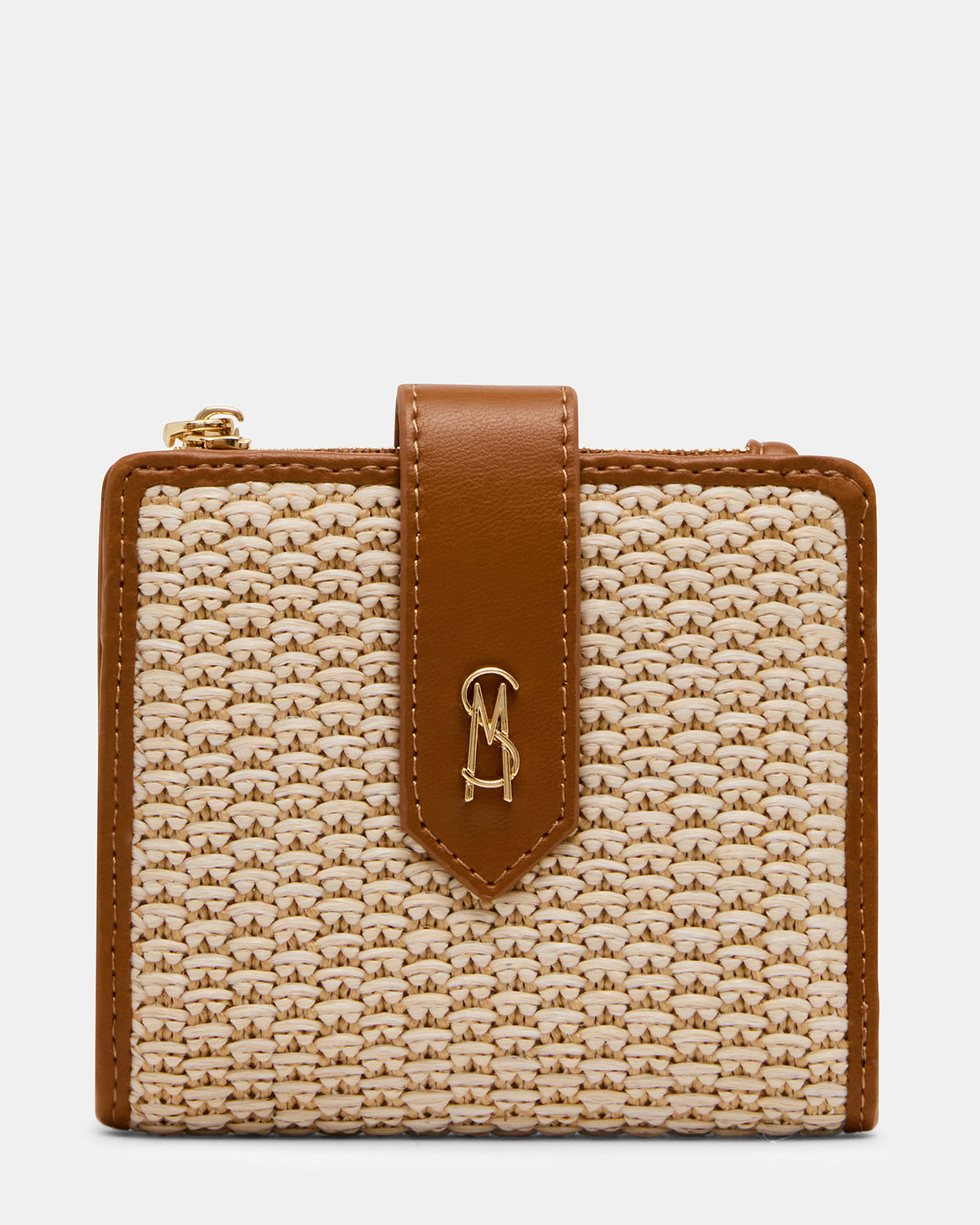 JEM STRAW Light Natural Bifold Wallet | Steve Madden Quality