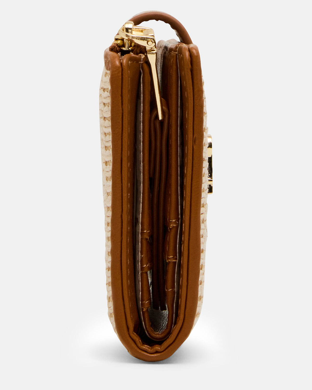 JEM STRAW Light Natural Bifold Wallet | Steve Madden Quality