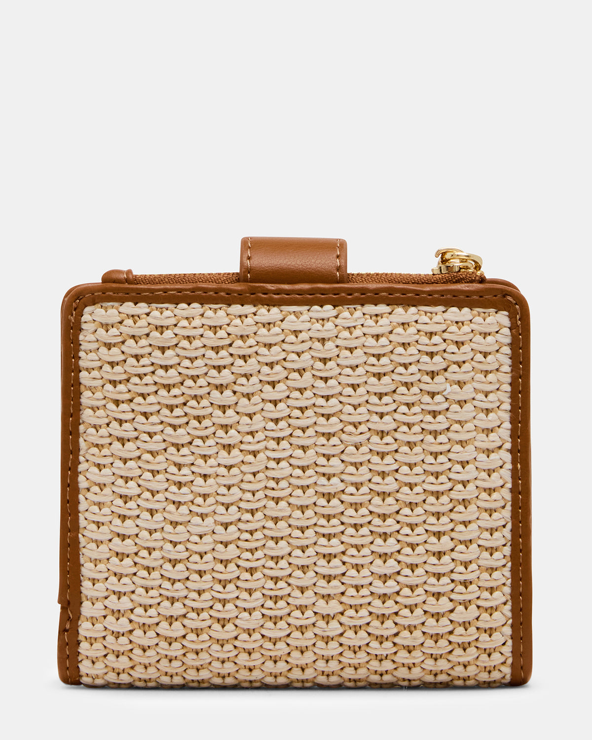 JEM STRAW Light Natural Bifold Wallet | Steve Madden Quality