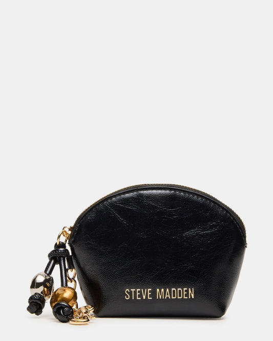 CASSIDI Wallet Black Dome-Shaped Card Holder | Steve Madden Top Pick