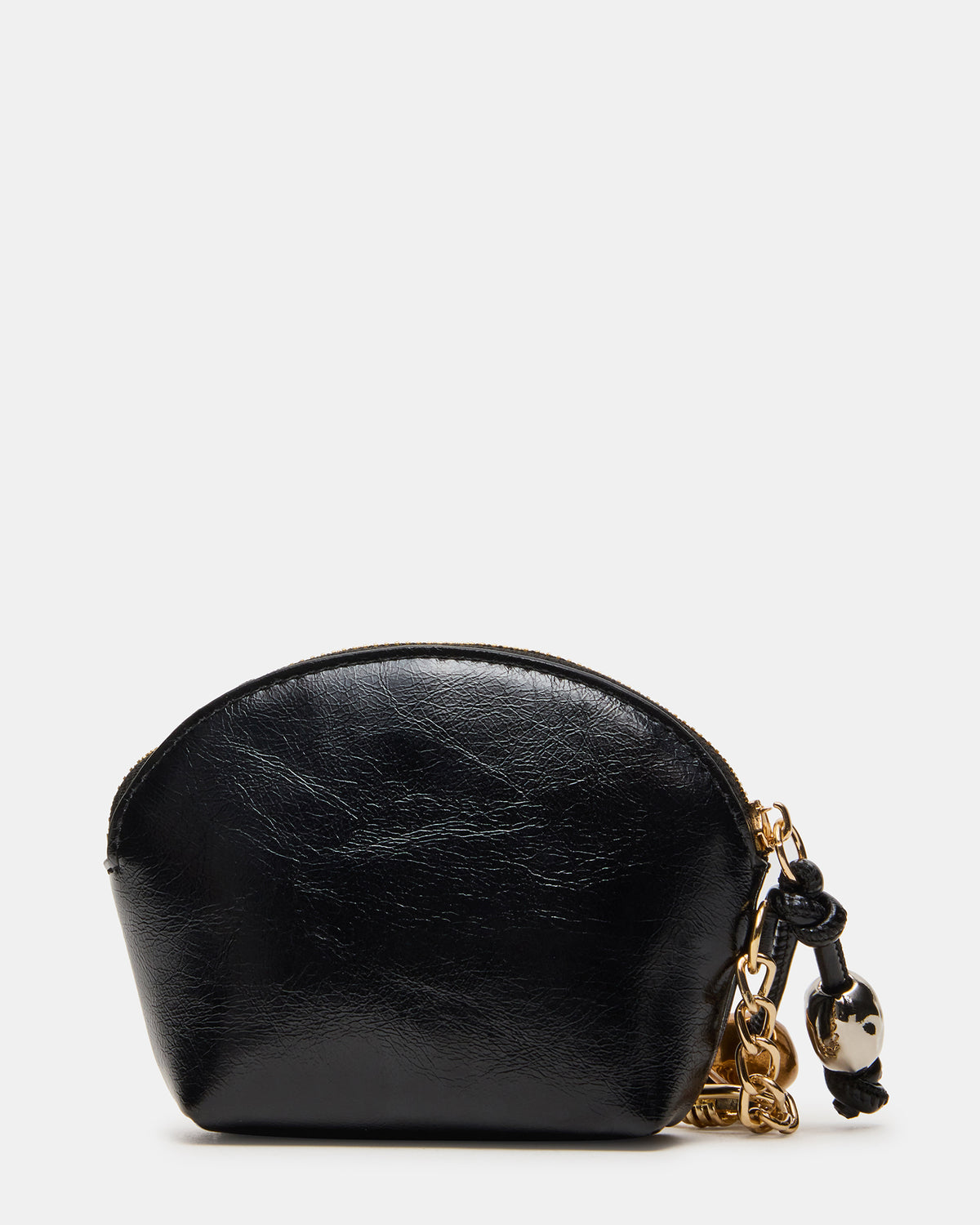 CASSIDI Wallet Black Dome-Shaped Card Holder | Steve Madden Top Pick