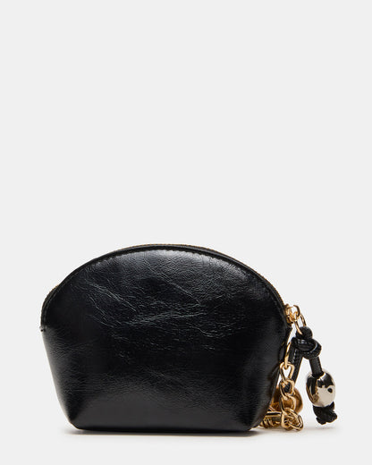 CASSIDI Wallet Black Dome-Shaped Card Holder | Steve Madden Top Pick