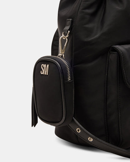 ROLO Black Women's Drawstring Backpack | Steve Madden Recommended