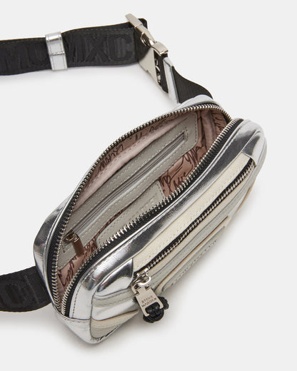MADRIDD Belt Bag Silver | Women's Handbags | Steve Madden Top Pick