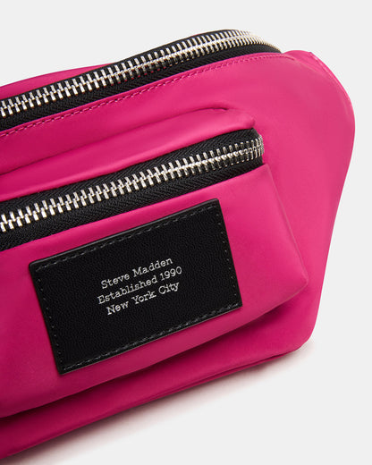 REMIX Fuchsia Women's Sporty Belt Handbag | Steve Madden Classic