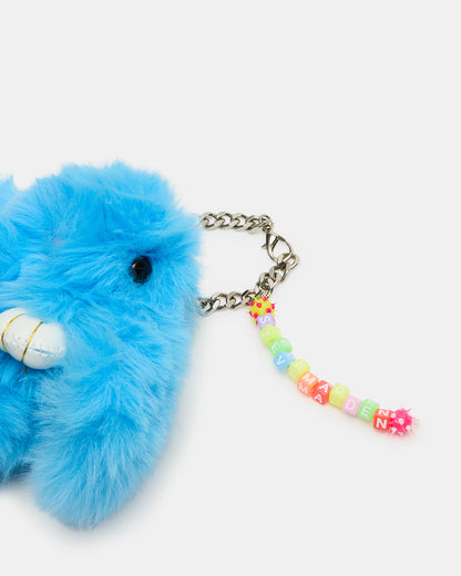 BUNNY BAG CHARM Blue Multi-Colored Alphabet Letter Beaded Plush Bunny Bag Charm | Steve Madden Customer Favorite