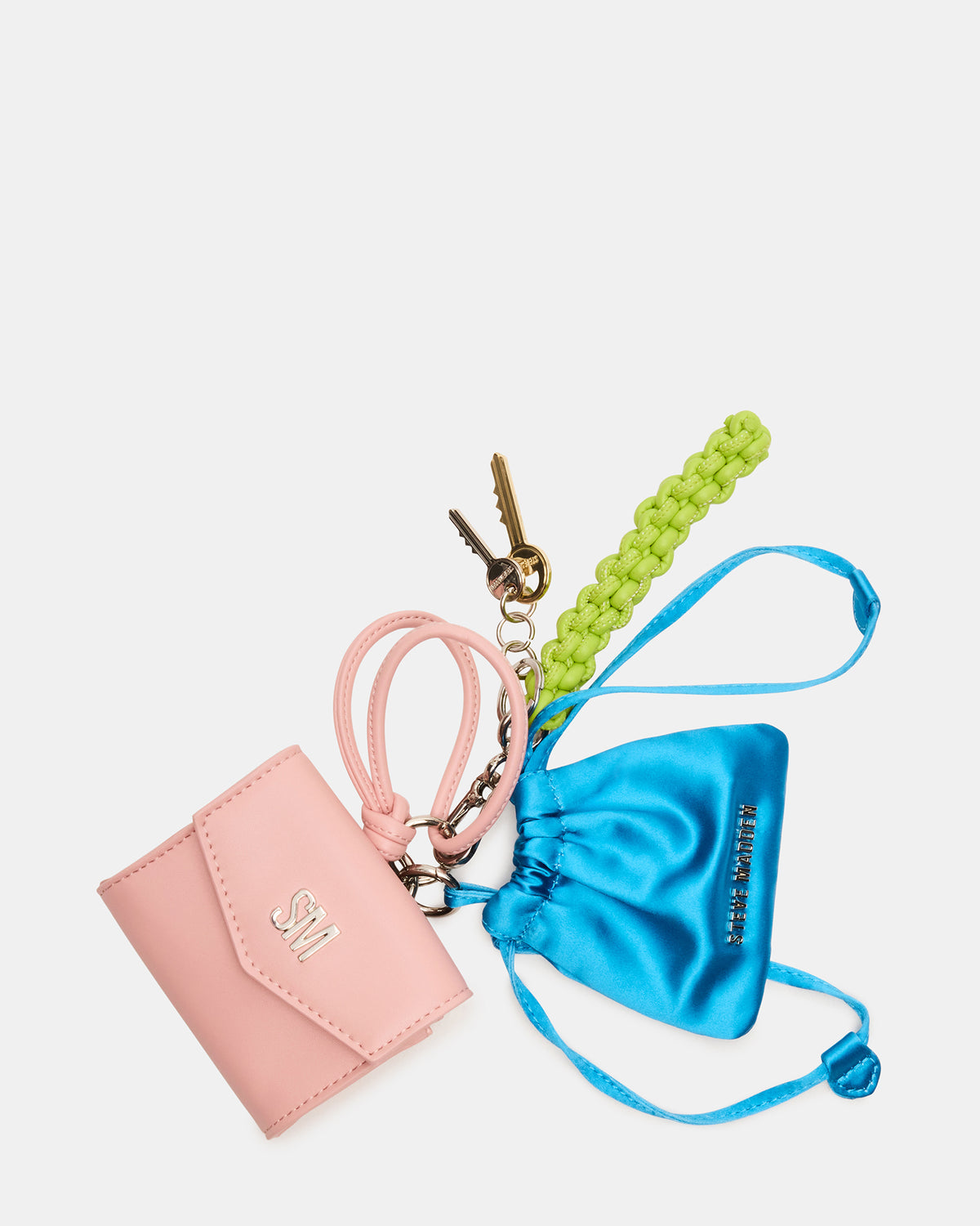 TRAVEL BAG CHARM Coral Multi Card Wallet Attachable Bag Charm | Steve Madden Best Price