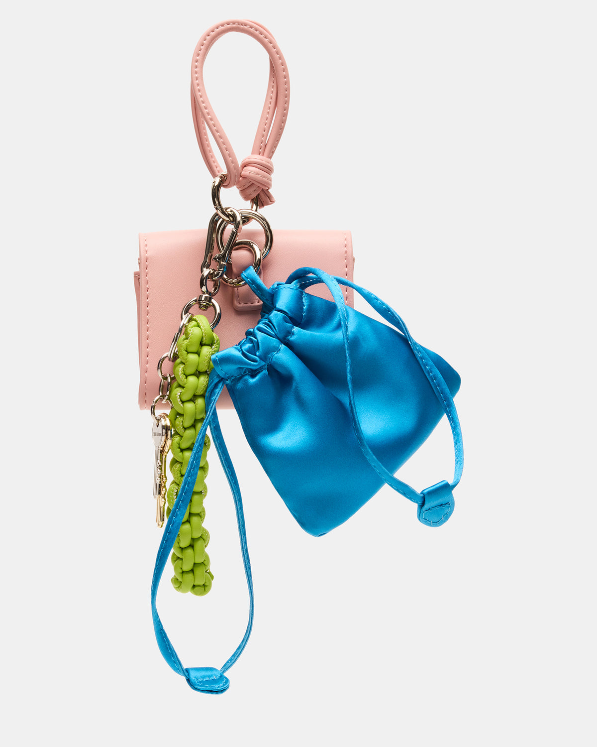 TRAVEL BAG CHARM Coral Multi Card Wallet Attachable Bag Charm | Steve Madden Best Price