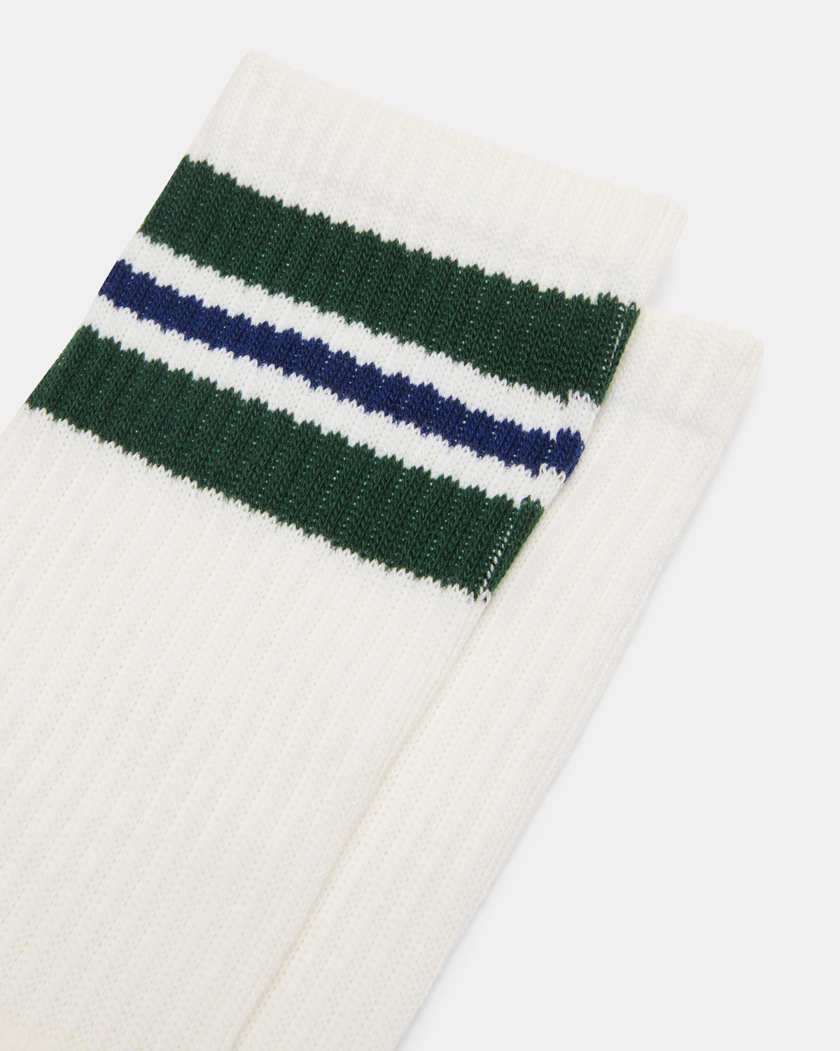 WYNN 2 PACK STRIPE ATHLEISURE SOCKS Egret Women's Stripe Athletic Socks | Steve Madden Featured