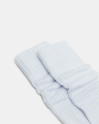 2 PACK SLOUCHY CREW SOCKS WHITE Scrunch Socks | Steve Madden Customer Favorite