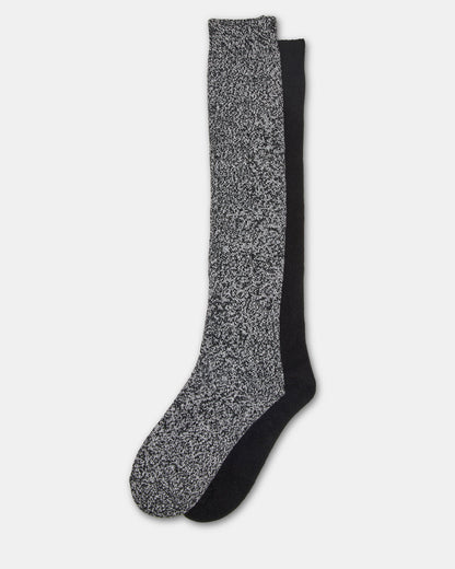 FALL 2 PACK MARLED KNEE HIGH SOCKS Black Women's Marled Knee-High Socks | Steve Madden Best Price