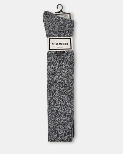 FALL 2 PACK MARLED KNEE HIGH SOCKS Black Women's Marled Knee-High Socks | Steve Madden Best Price
