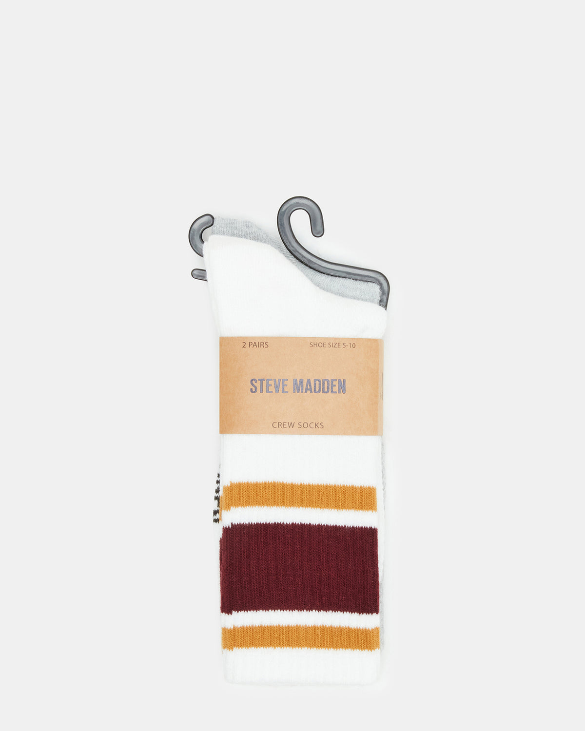 VARSITY CREW SOCKS Bone Multi Women's Stripe Detail Socks | Steve Madden New