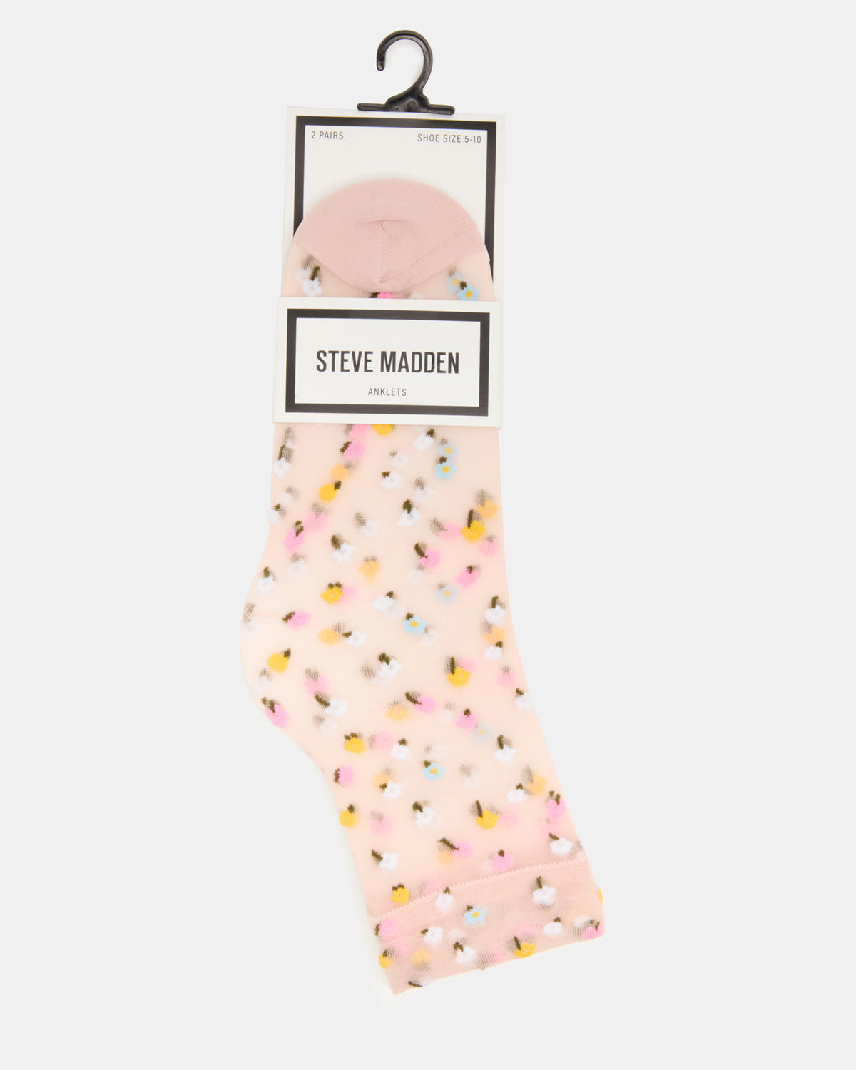 2 WILDFLOWER PACK TULLE SOCKS BLUSH Women's Anklet Socks | Steve Madden Trending