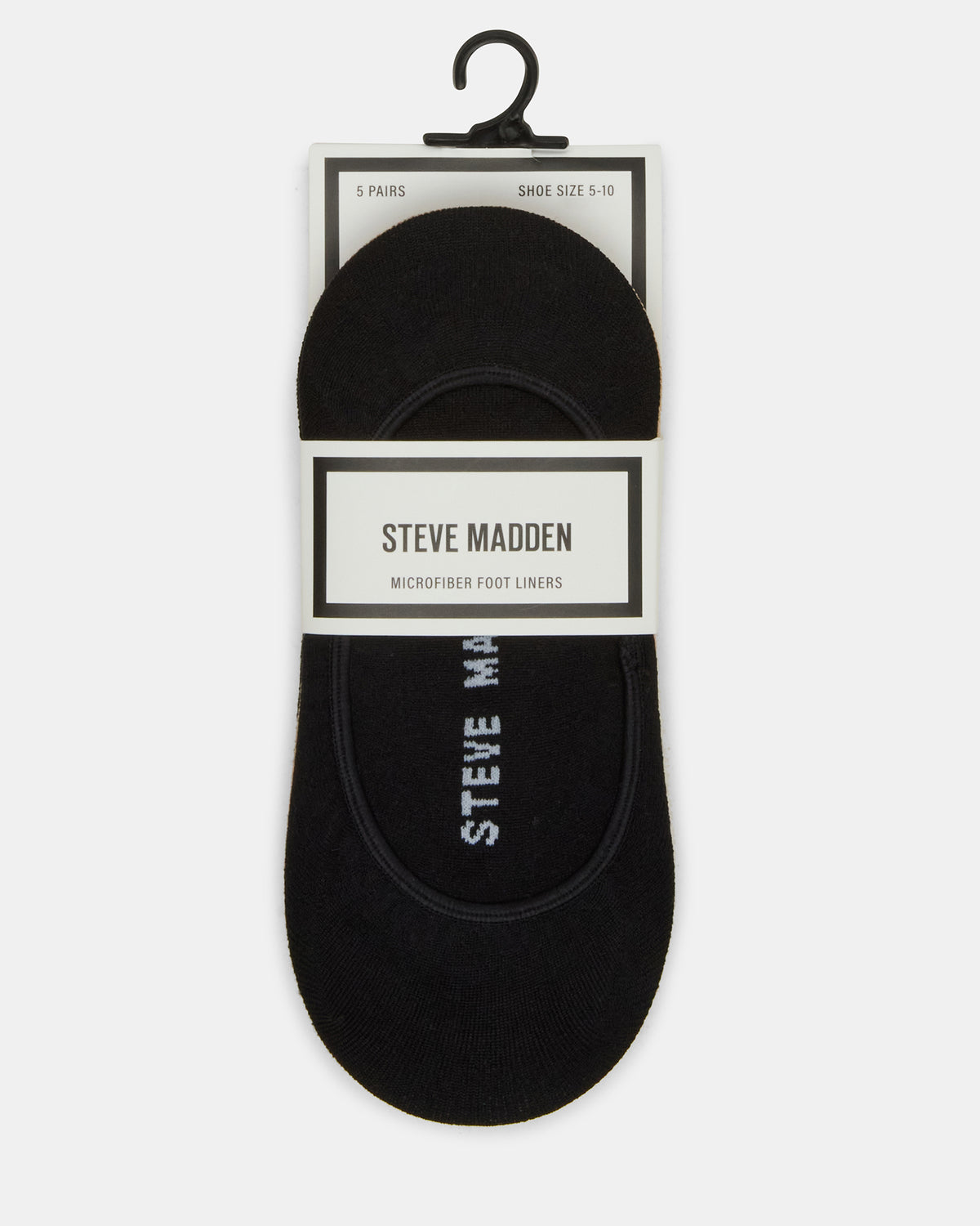5PK SOLID MICROFIBER LINERS Women's Multi Pack Footie Socks | Steve Madden Exclusive