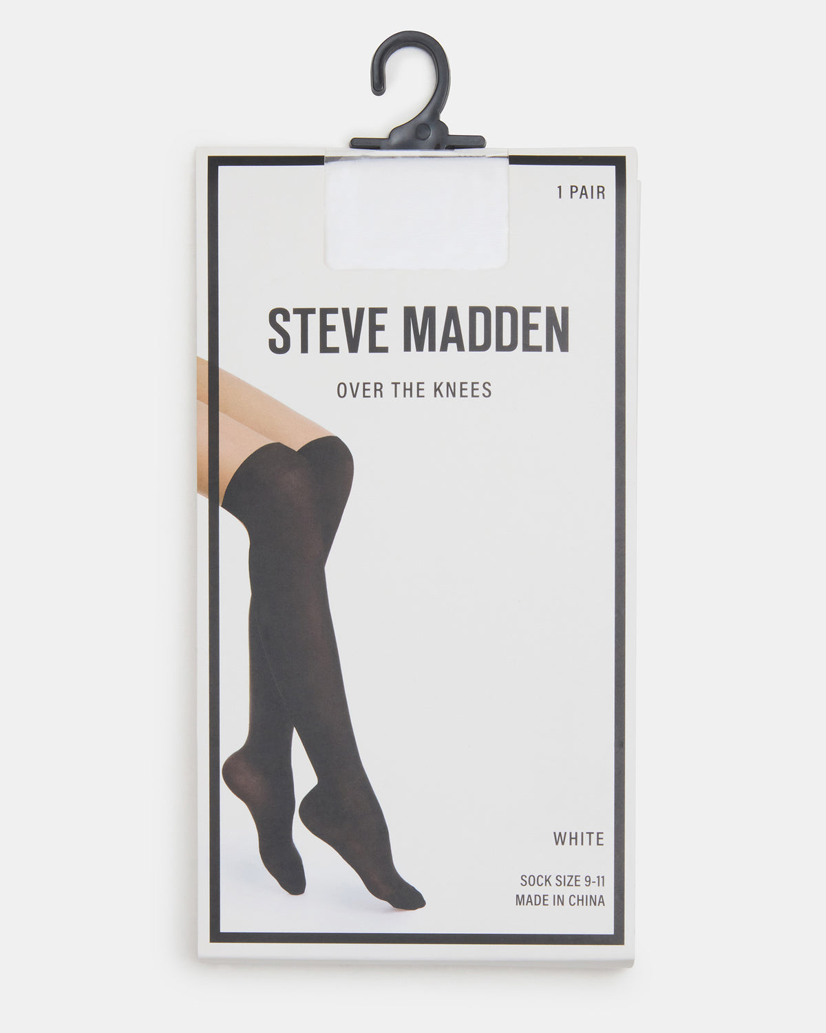 PREPPY White Over-The-Knee Footed Women's Tights | Steve Madden Essential