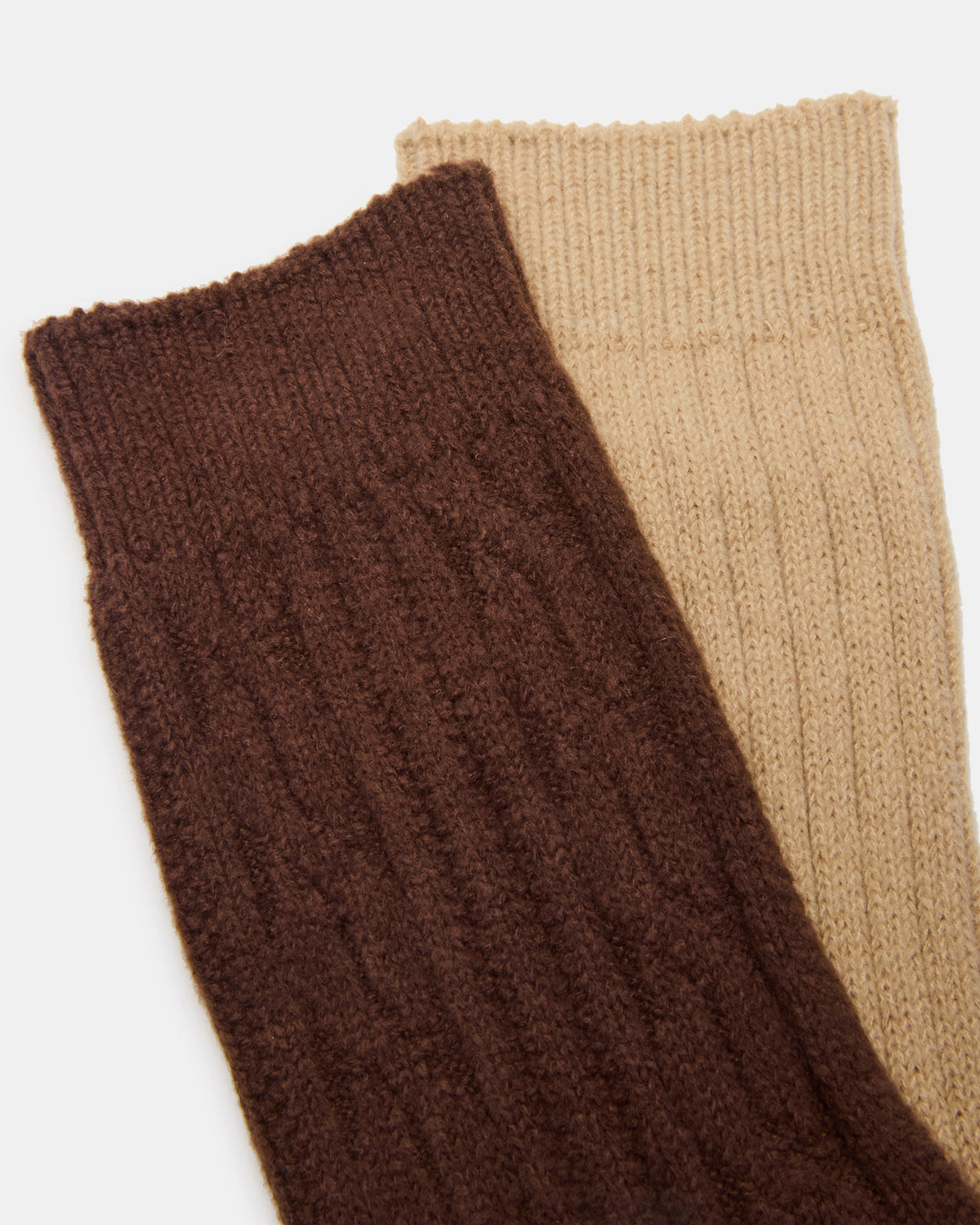 2 PACK CABLE TEXTURE BOOT SOCKS BROWN Women's Textured Quarter Book Socks | Steve Madden Best Seller