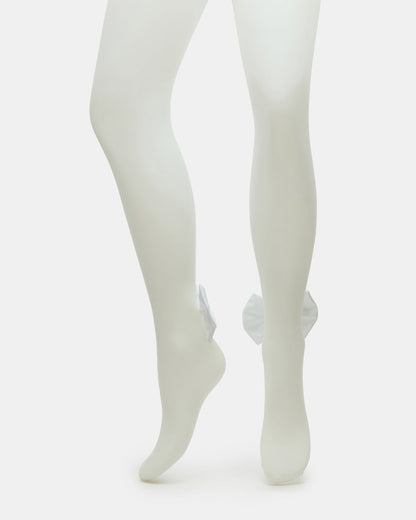 BRIDAL BOW TIGHTS Sheer White Women's Footed Tights | Steve Madden Deals