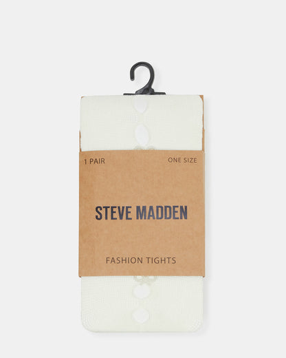 FISHNET Pearl Off-White Women's Footed Tights | Steve Madden Great Value