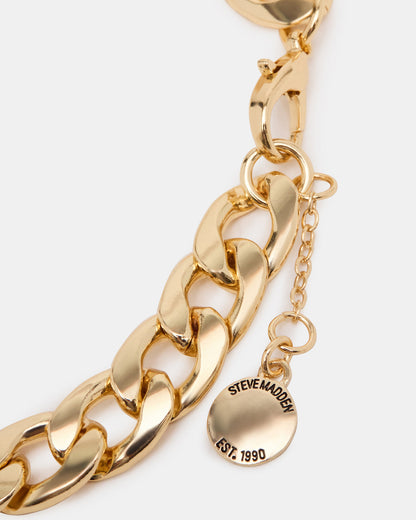 LINK CHAIN ANKLET Gold Women's | Steve Madden Deals