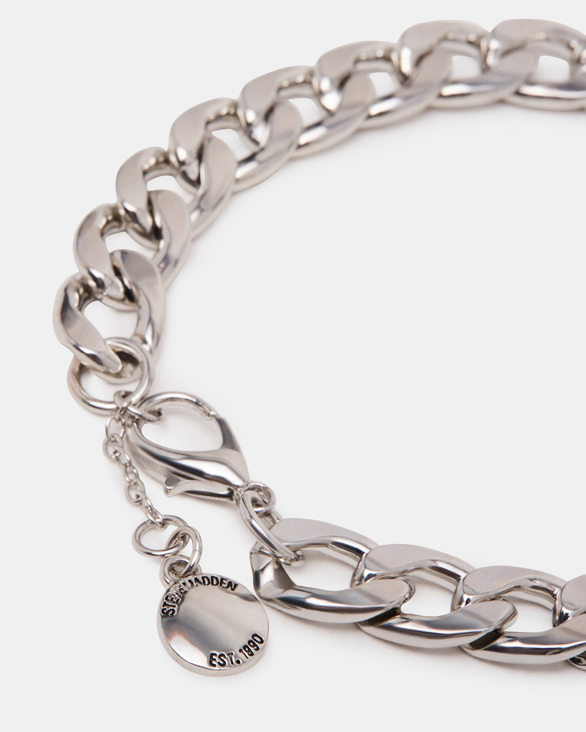 LINK CHAIN ANKLET Silver Women's | Steve Madden Essential
