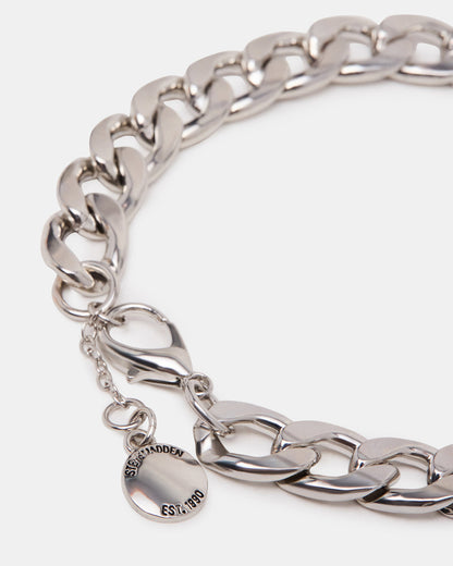 LINK CHAIN ANKLET Silver Women's | Steve Madden Essential