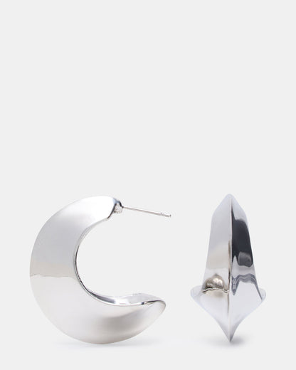 CRESCENT EARRINGS SILVER Women's Earrings | Steve Madden Recommended