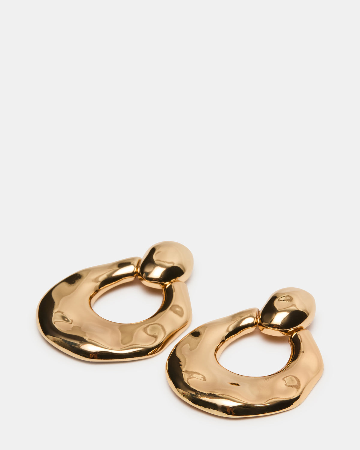 DOOR KNOCKER EARRINGS GOLD Women's Gold Finish Door Knocker Large Earrings | Steve Madden Hot Sale