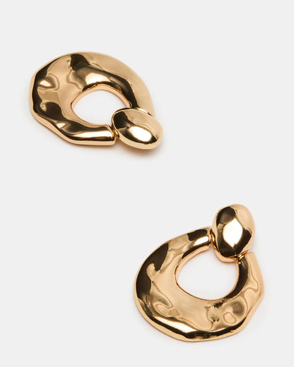 DOOR KNOCKER EARRINGS GOLD Women's Gold Finish Door Knocker Large Earrings | Steve Madden Hot Sale