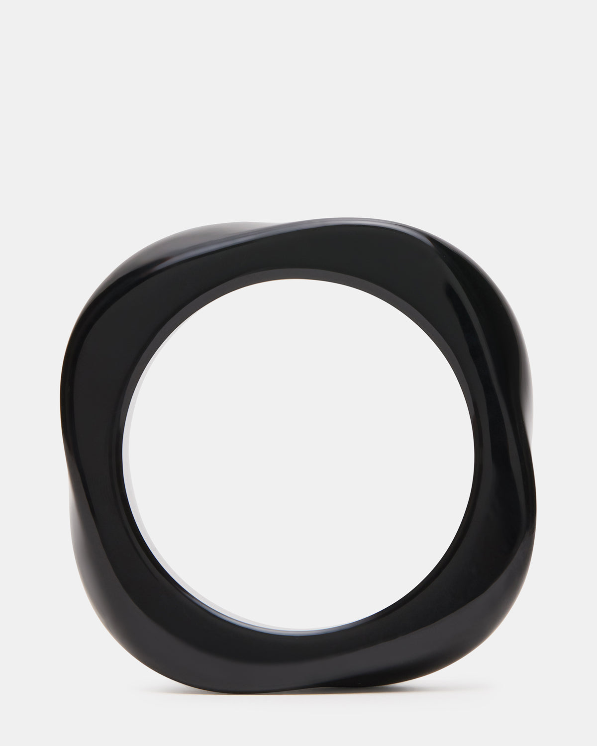 CURVED RETRO BRACELET Black Women's Bangle Bracelet | Steve Madden Trending
