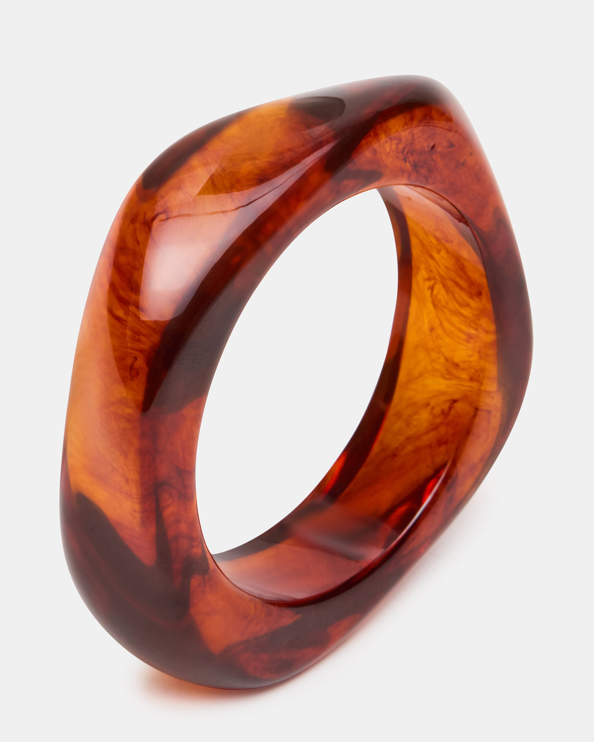 CURVED RETRO BRACELET Natural Women's Bangle Bracelet | Steve Madden Signature