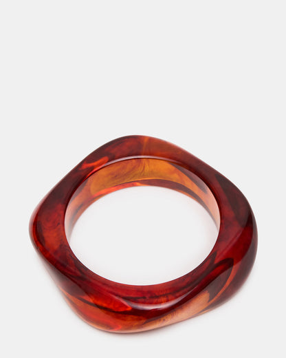 CURVED RETRO BRACELET Natural Women's Bangle Bracelet | Steve Madden Signature