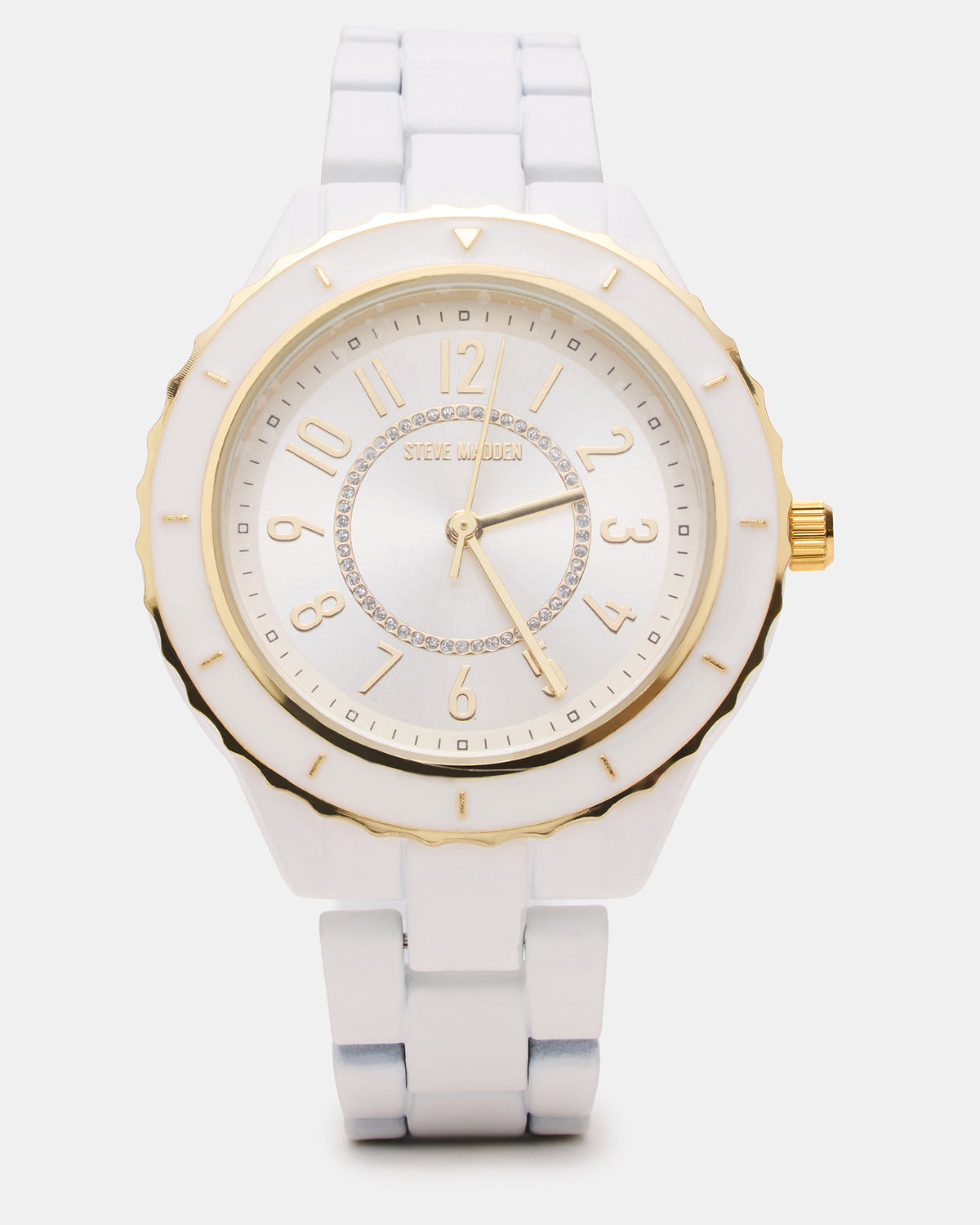 WOMEN'S STAINLESS STEEL WATCH White Women's Watch | Steve Madden Featured