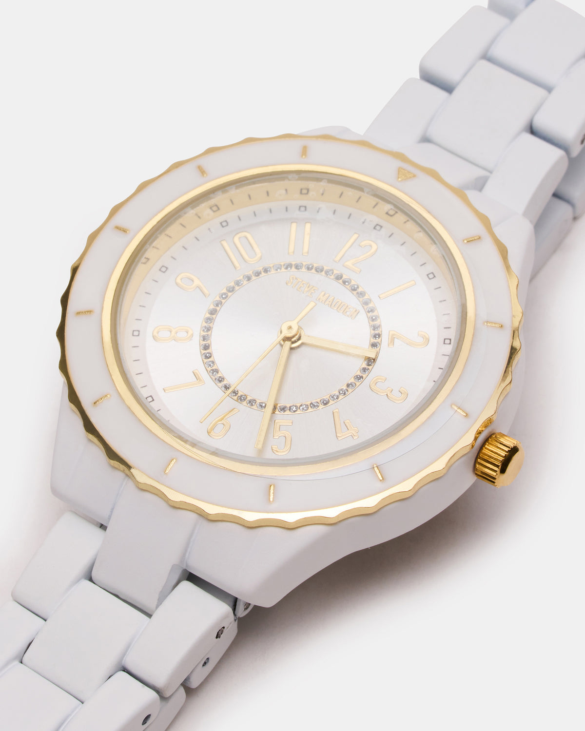 WOMEN'S STAINLESS STEEL WATCH White Women's Watch | Steve Madden Featured